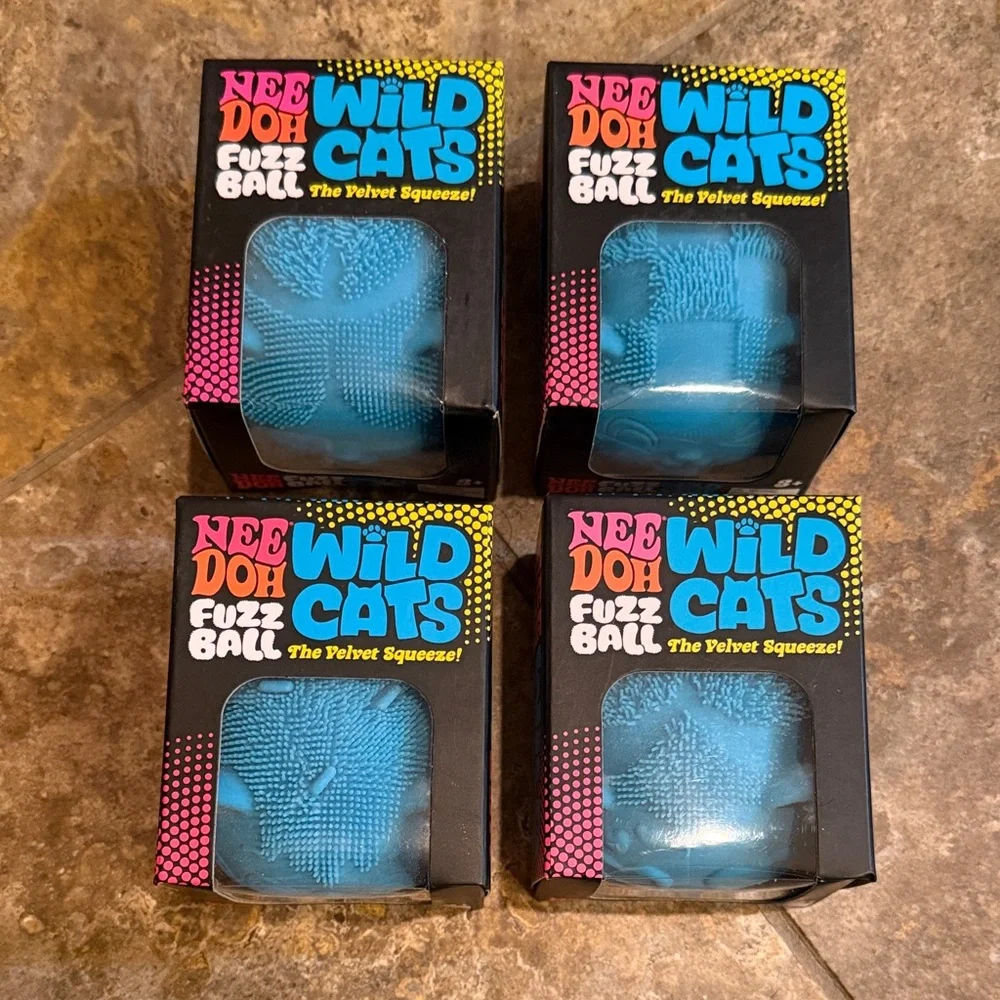 Full Set/Collection of NeeDoh Fuzz Wildcats. (12 total cats)